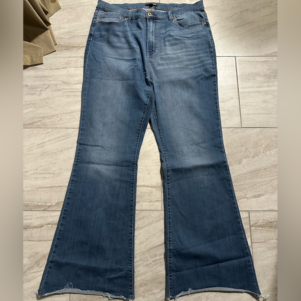 Fashion Nova Plus Size Flared Jeans